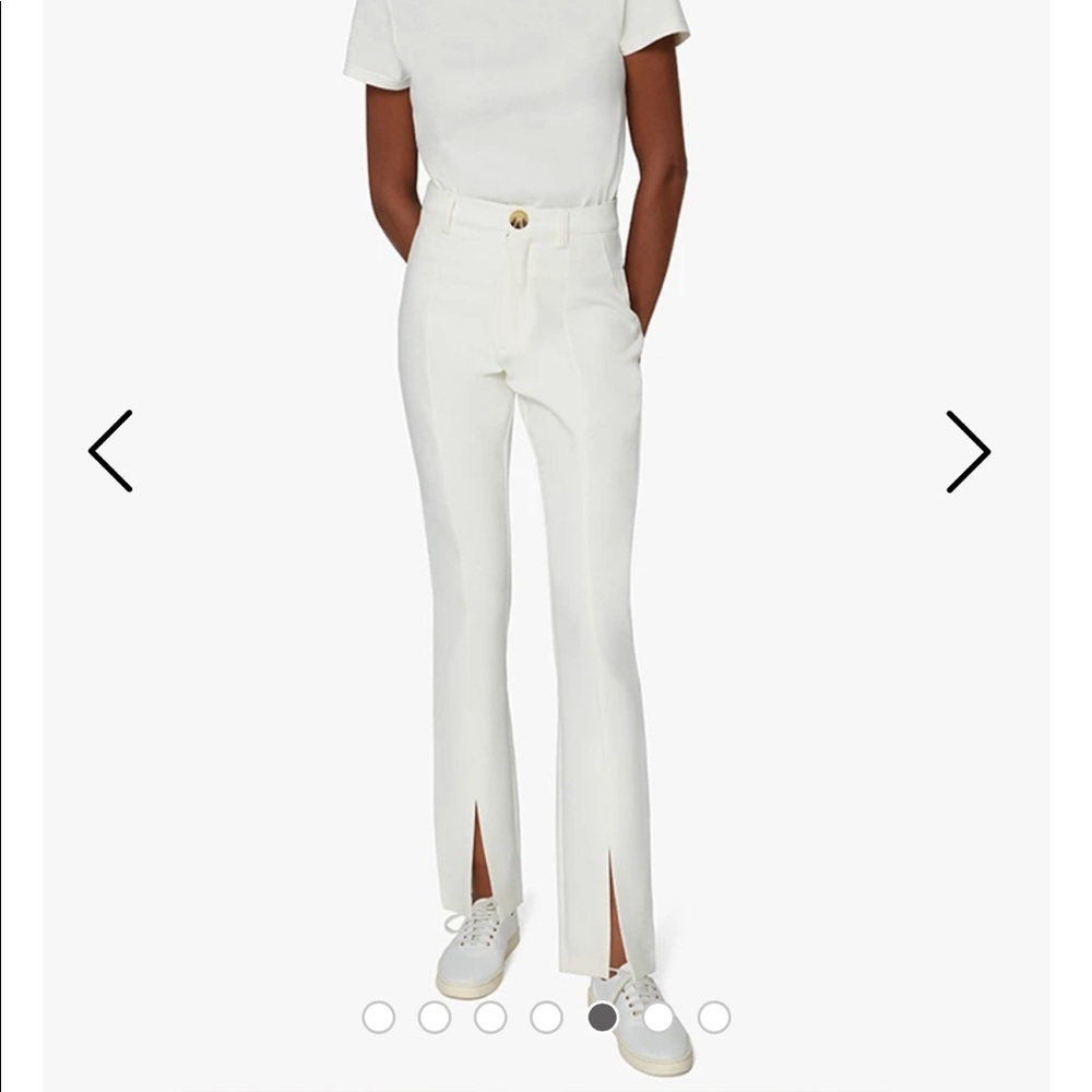 DB SLIT STRETCH HERRINGBONE TWILL PANTS